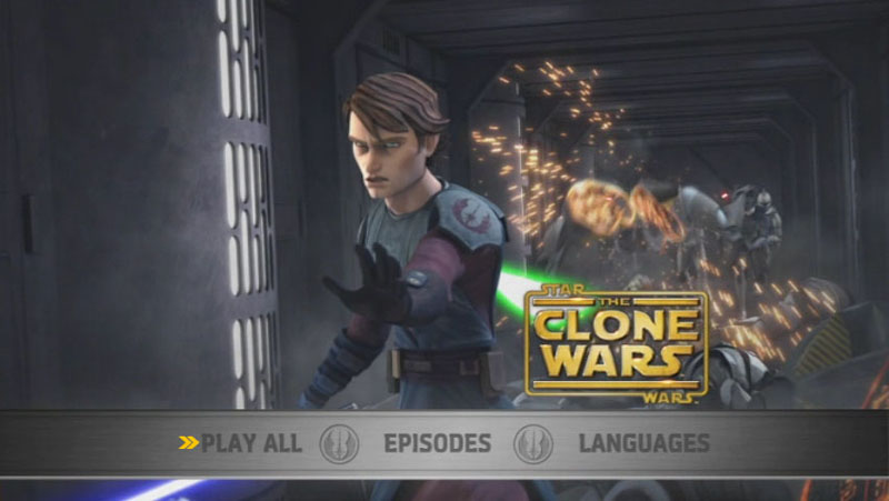 The Clone Wars Season One - Disc 1 - Main Screen