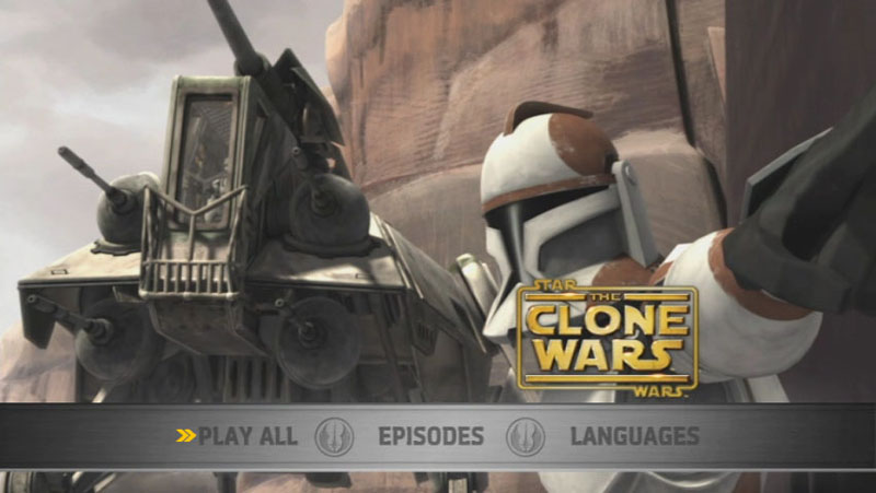 The Clone Wars Season One - Disc 2 - Main Screen