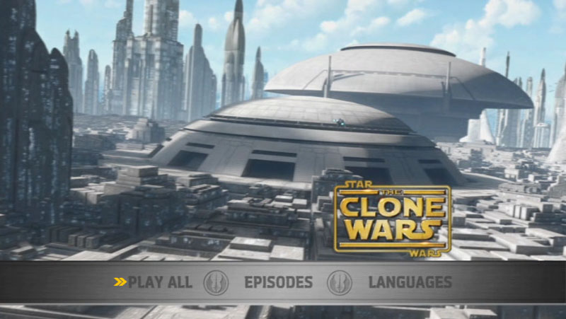 The Clone Wars Season One - Disc 3 - Main Screen