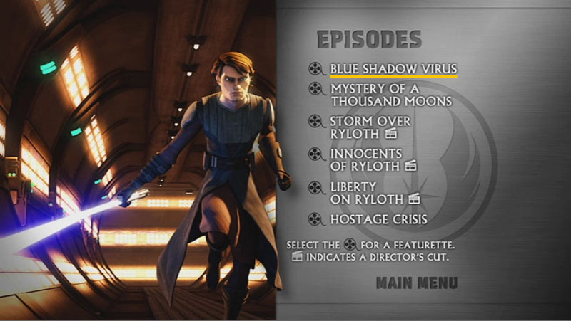 The Clone Wars Season One - Disc 4 - Episode Screen