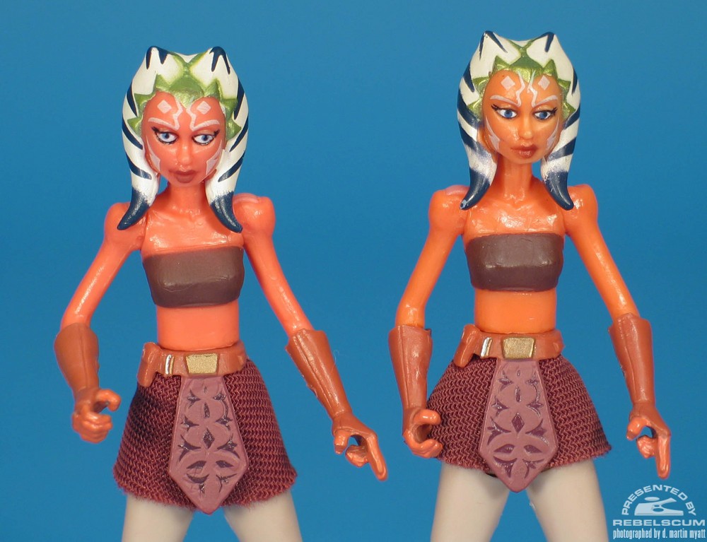 Left to Right: DVD Two Pack Ahsoka, Single Carded Ahsoka