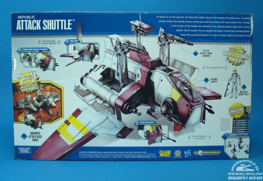 republic attack shuttle hasbro