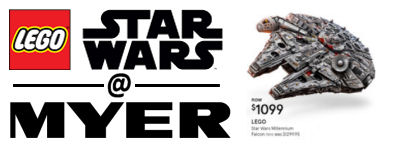 myer lego millennium falcon