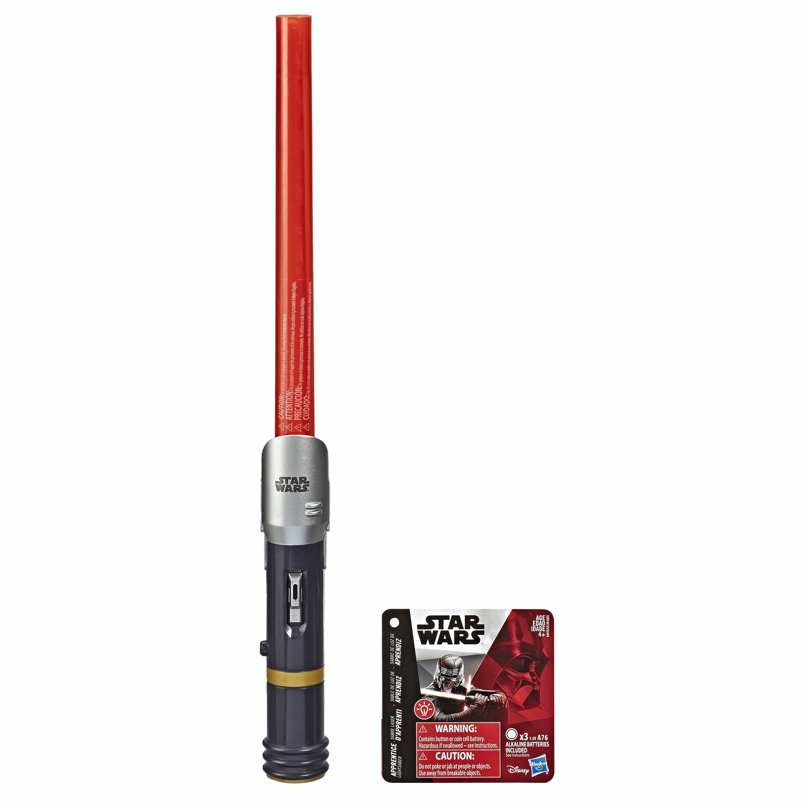 STAR WARS LEVEL 1 EXTENDABLE LIGHTSABER Assortment RED - oop (2).jpg