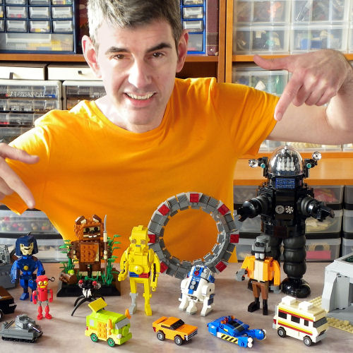 Eric Druon in his LEGO lab