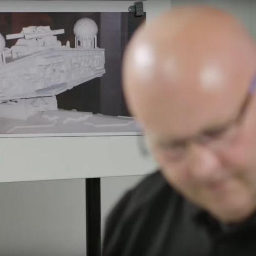 LEGO set designer Henrik Andersen researches Star Destroyer designs