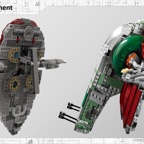 Michael Lee Stockwell discusses design origin of handle in LEGO Star Wars 75243 Slave I set