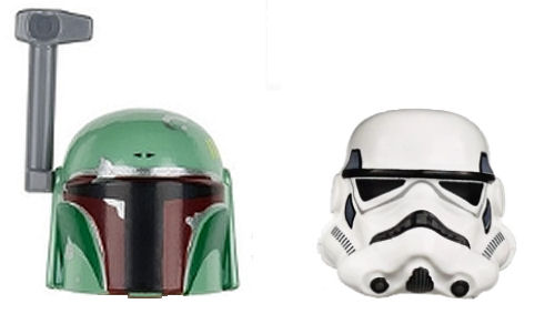 LEGO Star Wars Stormtrooper Boba Fett Busts