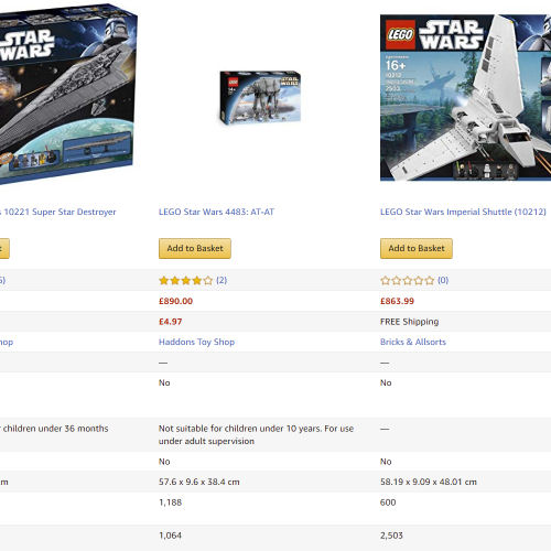 lego super star destroyer amazon