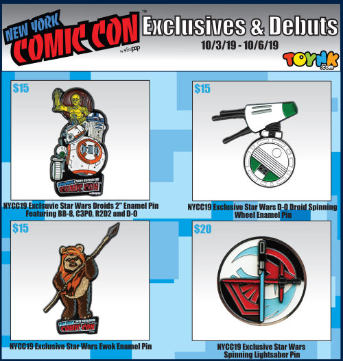 Toynk New York Comic Con 2019 Star Wars exclusives