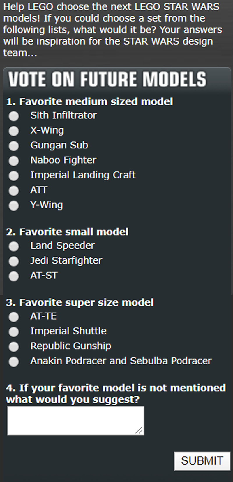 star wars lego list