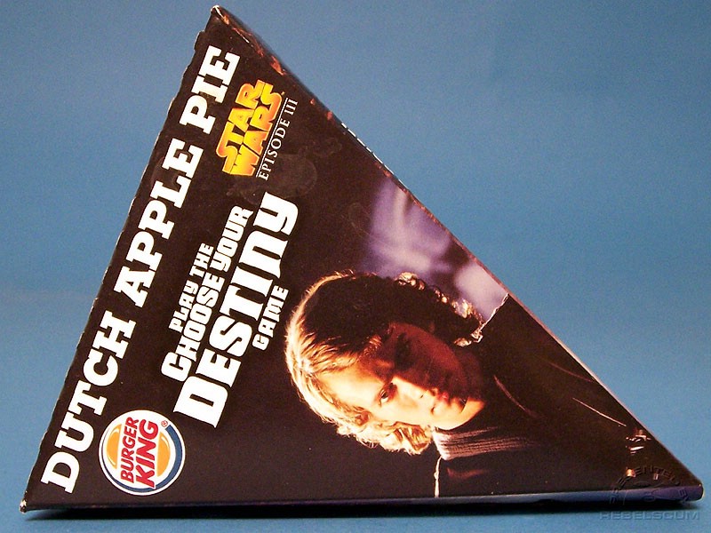 Burger King Star Wars Dutch Apple Pie Box