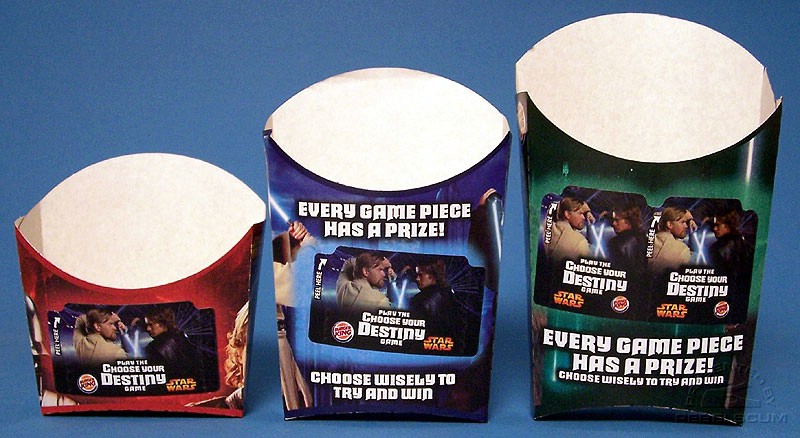 Burger King Star Wars French Fries Boxes