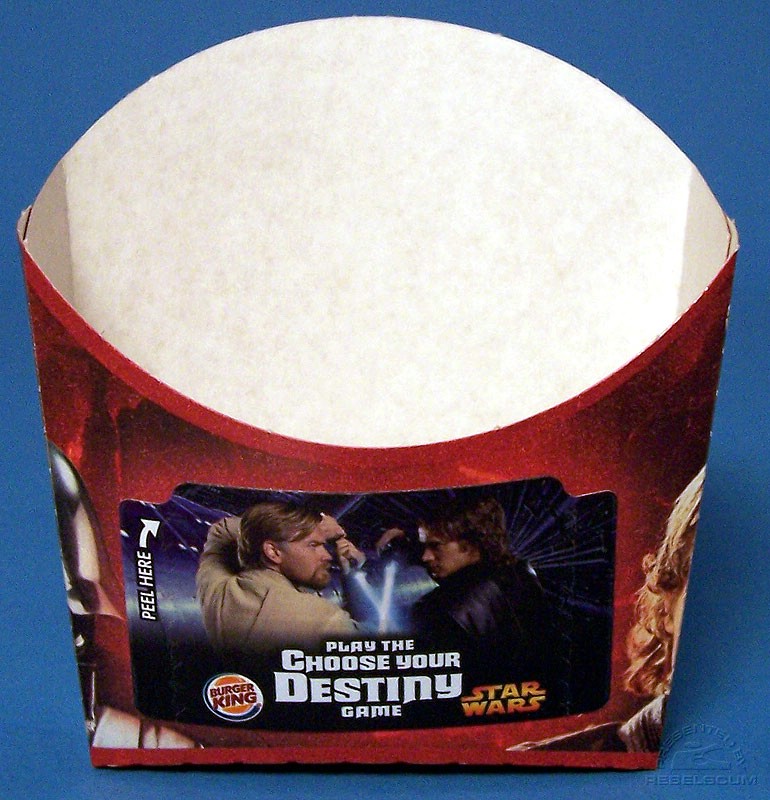 Burger King Star Wars French Fries Small Box