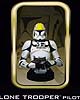 Star Wars Clone Trooper Pilot Mini Bust