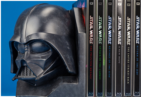 Darth Vader Stoneworks Helmet Bookend from Gentle Giant Ltd. Darth Vader Stoneworks Helmet Bookend from Gentle Giant Ltd.