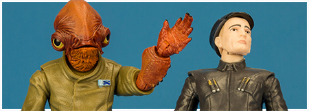 Admiral Ackbar and First Order Officer - The Black Series 6-inch action figure collection from Hasbro Admiral Ackbar and First Order Officer - The Black Series 6-inch action figure collection from Hasbro