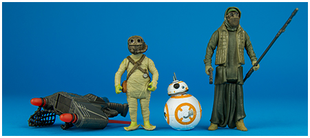 BB-8, Unkar's Thug, Jakku Scavenger - The Force Awakens Multipack