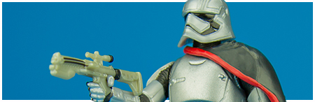 Captain Phasma from the first wave of action figures in Hasbro's Star Wars: The Force Awakens collection