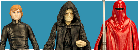 Emperor Palpatine, Luke Skywalker, & Emperor's Royal Guard- Star Wars Universe action figure three pack from Hasbro Emperor Palpatine, Luke Skywalker, & Emperor's Royal Guard- Star Wars Universe action figure three pack from Hasbro