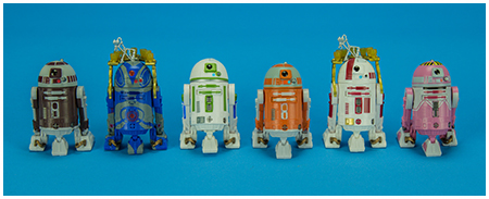 Entertainment Earth exclusive 3 3/4-inch Astromech six pack from Hasbro