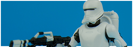 First Order Flametrooper from the first wave of action figures in Hasbro's Star Wars: The Force Awakens collection First Order Flametrooper from the first wave of action figures in Hasbro's Star Wars: The Force Awakens collection