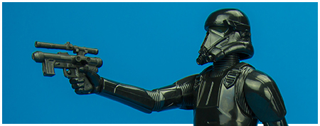 Imperial Death Trooper action figure from the first wave of Hasbro's Rogue One Titan collection Imperial Death Trooper action figure from the first wave of Hasbro's Rogue One Titan collection