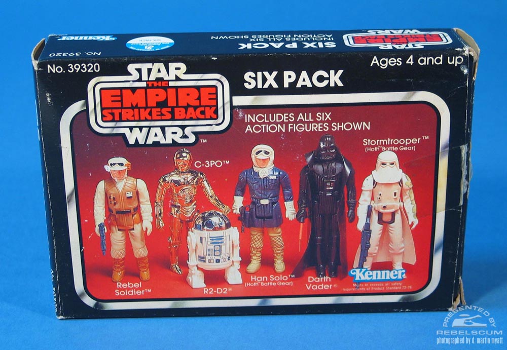 The Empire Strikes Back Six Pack with red background