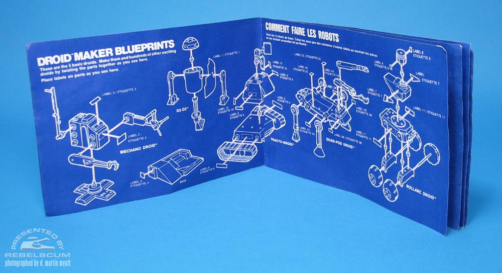 Kenner Canada Droid Maker Blueprints