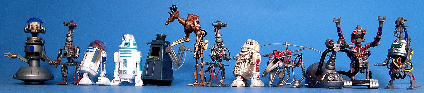 The Droids of STAR TOURS: RX-24 (Captain REX) | G2-4T | R3-D3 | R4-M9 | DL-X2 | WEG-1618 | G2-9T | R5-D3 | SK-Z38 | MSE-1T | G3-5LE | 3T-RNE