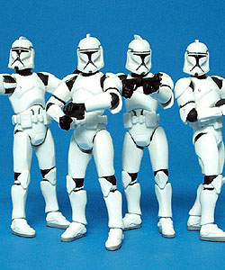 entertainment earth clone trooper 4 pack