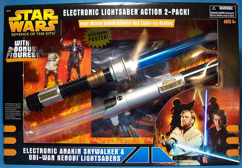 Electronic Lightsaber Action 2-Pack!