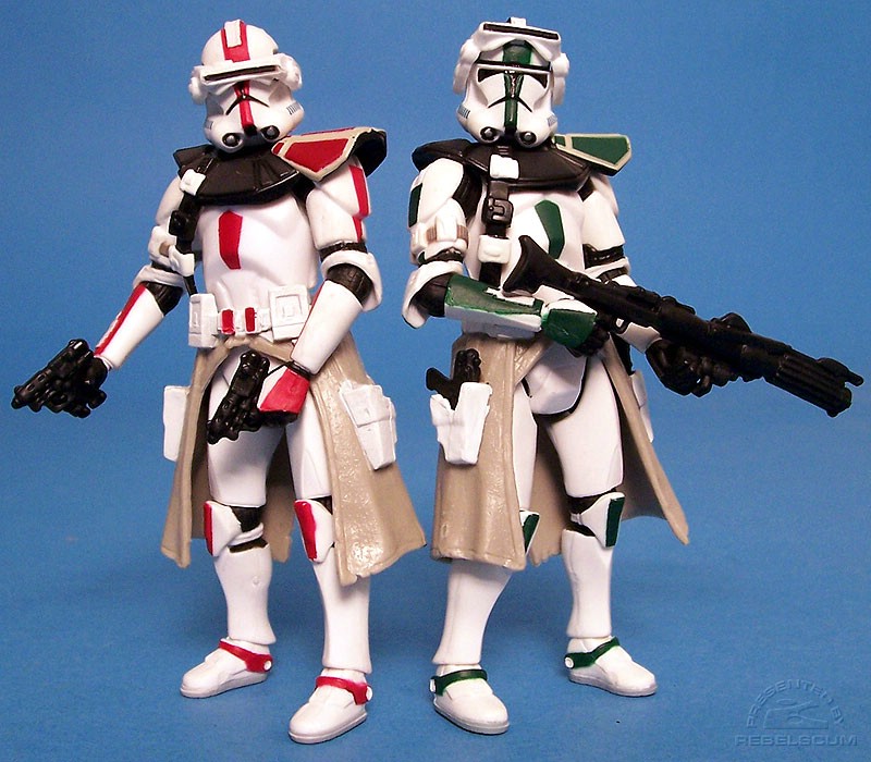 Red Clone Commander | Green Clone Commander