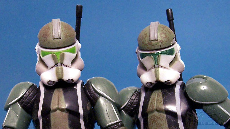 Commander Gree (bright green visor) | Commander Gree (dark green visor)