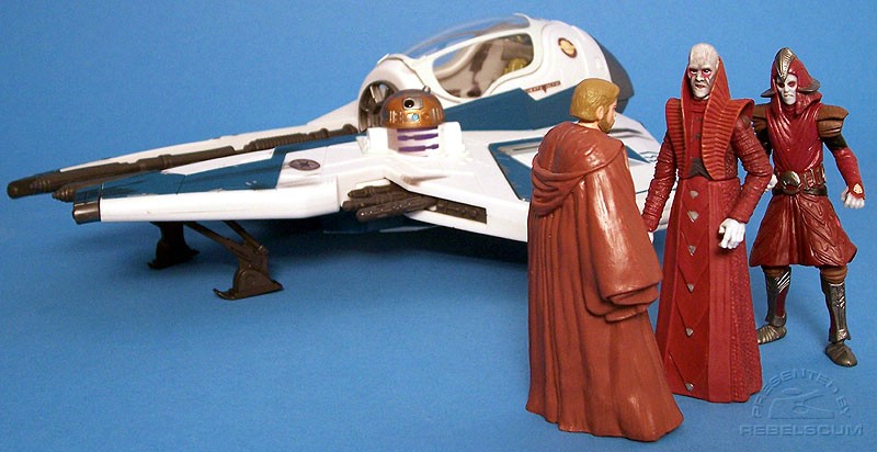 Arriving on Utapau (Obi-Wan figure shown here not included) 