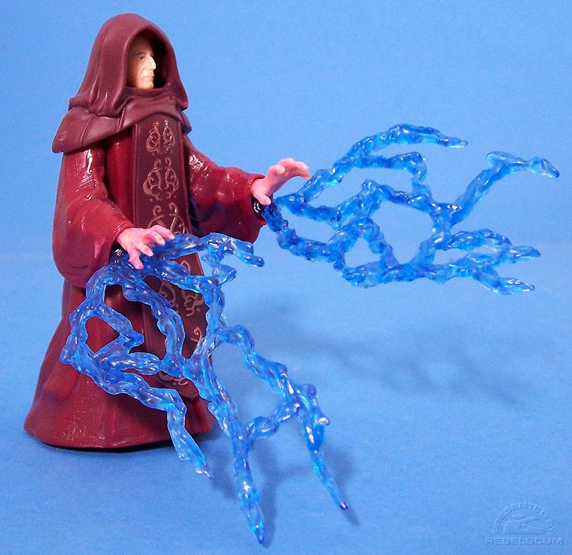 Emperor Palpatine with Force Lightning Bolts