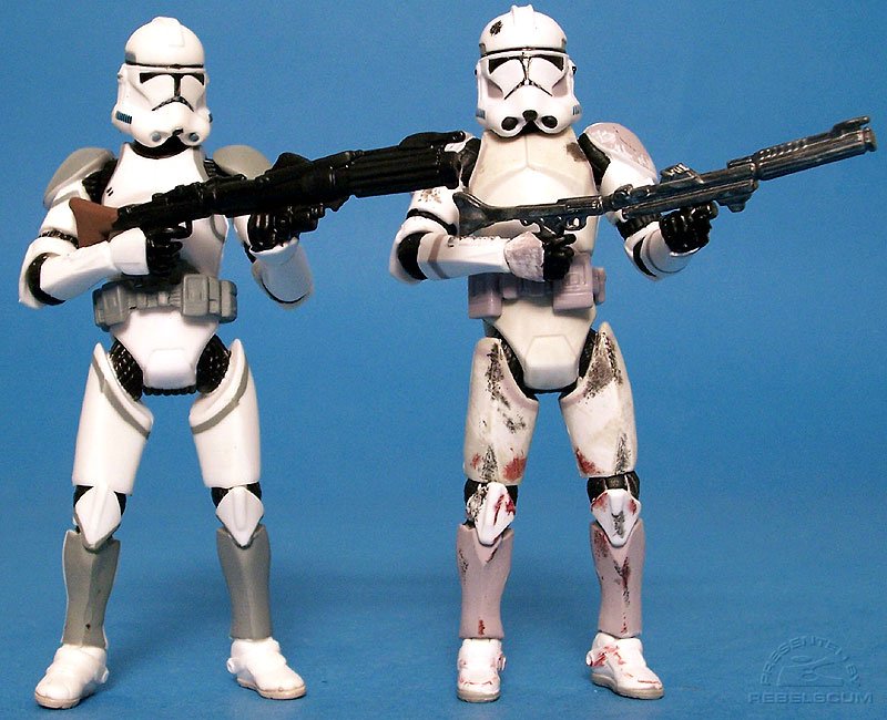 Coruscant Clone Trooper Comparison:<br>Clone Attack on Coruscant | Evolutions