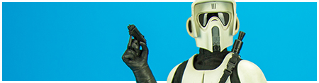 Scout Trooper Sixth Scale Figure by Sideshow Collectibles Scout Trooper Sixth Scale Figure by Sideshow Collectibles