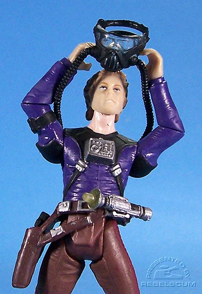 The mask doesn't fit too well over the figure's head...so how do you get it back on?