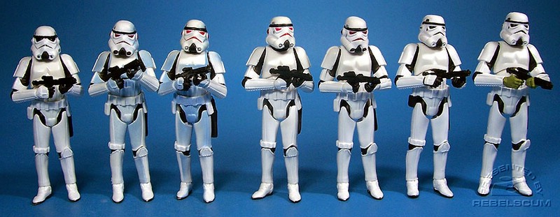 Stormtrooper | Comic Han Solo | Comic Luke SKywalker | Comic Han II | Comic Luke II | Basso | Mouse