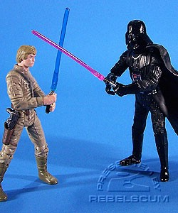 Star Wars Father's Day Card and 2 Figurines Darth Vader & Luke Skywalker 2007 for sale online 