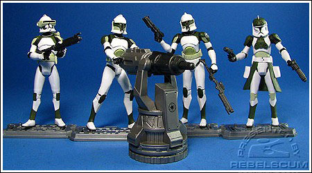 Star Wars The Clone Wars Anti-Hailfire Droid Squad Clone Trooper Bantha Squad