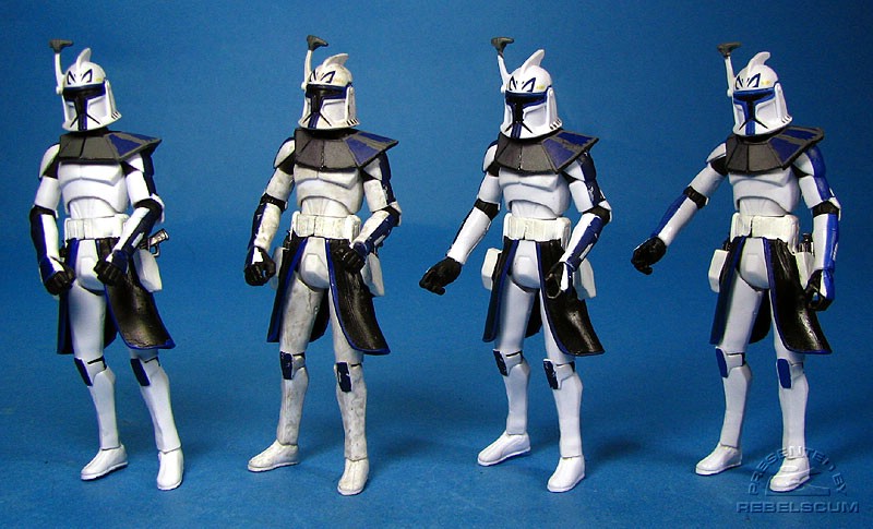 Sneak Preview Captain Rex | ''Dirty'' Captain Rex | ''Clean'' Captain Rex |