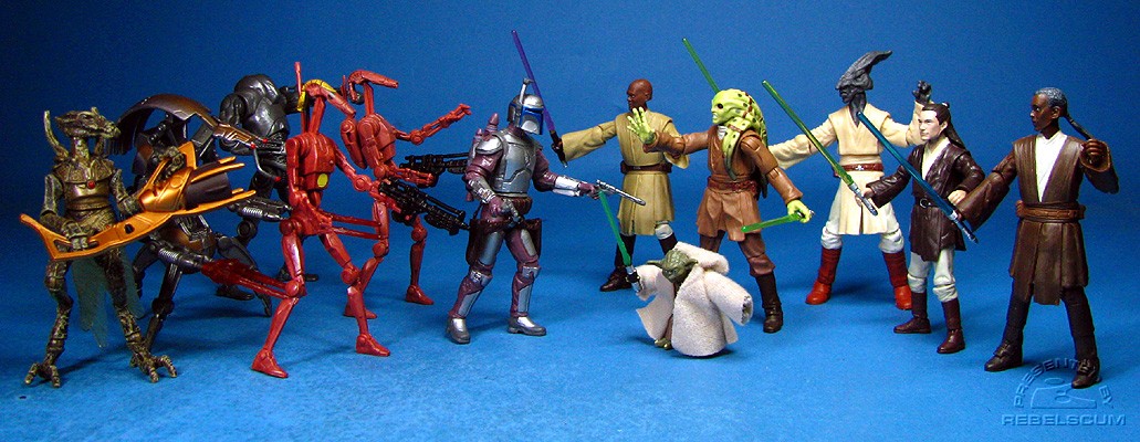 Geonosis Arena Showdown: action figure face-off!