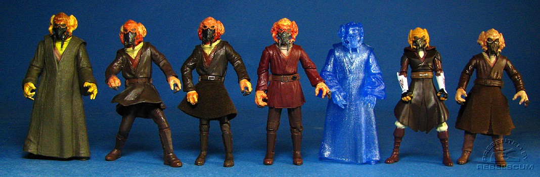 Plo Koon Figures: POTJ | SAGA | OTC (Jedi Council) | ROTS | ROTS Hologram | TCW | LC