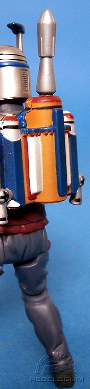 Short missile fits into top of backpack