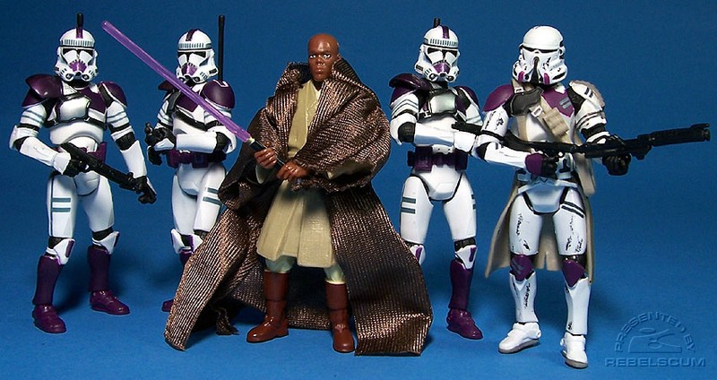 Details about   star wars mace windu's 187th ATTACK BATTALION CLONE TROOPER ACTION FIGURE hasbro 
