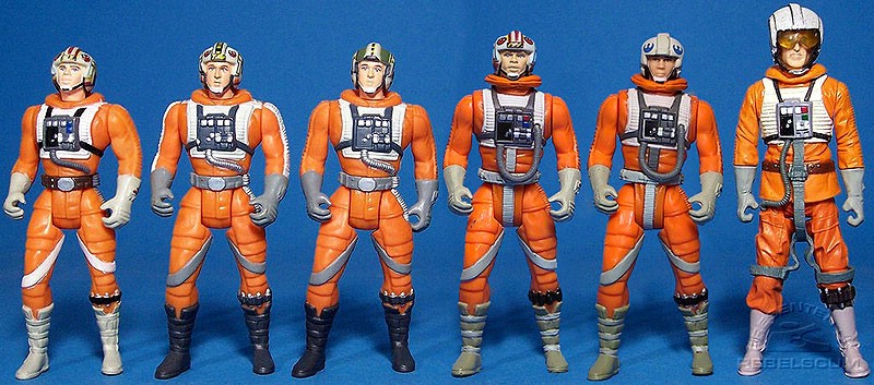 POTF2 Luke Skywalker | Incorrect Wedge Antilles | Correct Wedge Antilles | POTJ Luke Skywalker | POTJ Dak Ralter | TSC Zev Senesca