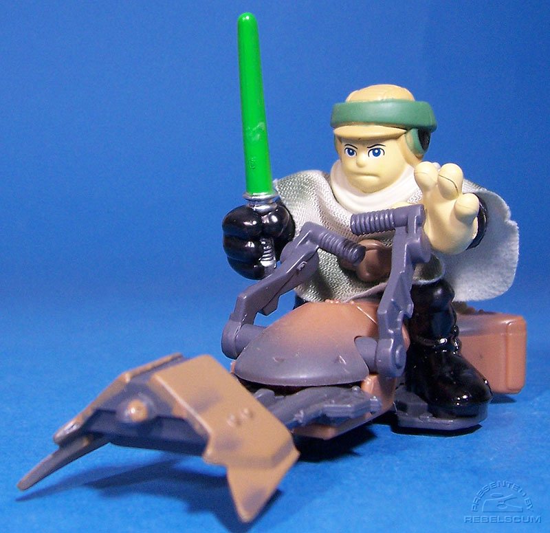 Galactic Heroes Luke Skywalker and Speeder Bike