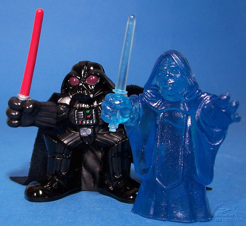 Galactic Heroes Darth Vader and Holographic Emperor Palpatine